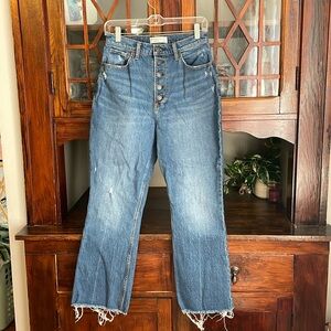 Abercrombie & Fitch The Kick Flare Ultra High Rise Curve Love Size 27 4